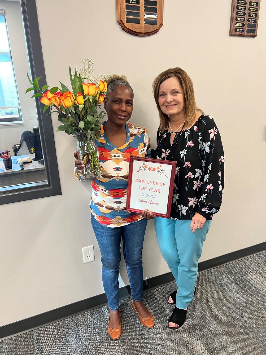 Help us Congratulate SHEILA GARNER for "Employee of the Year".
Thank you for your hard work and dedication.  Thank you for all you do.  Congratulations!